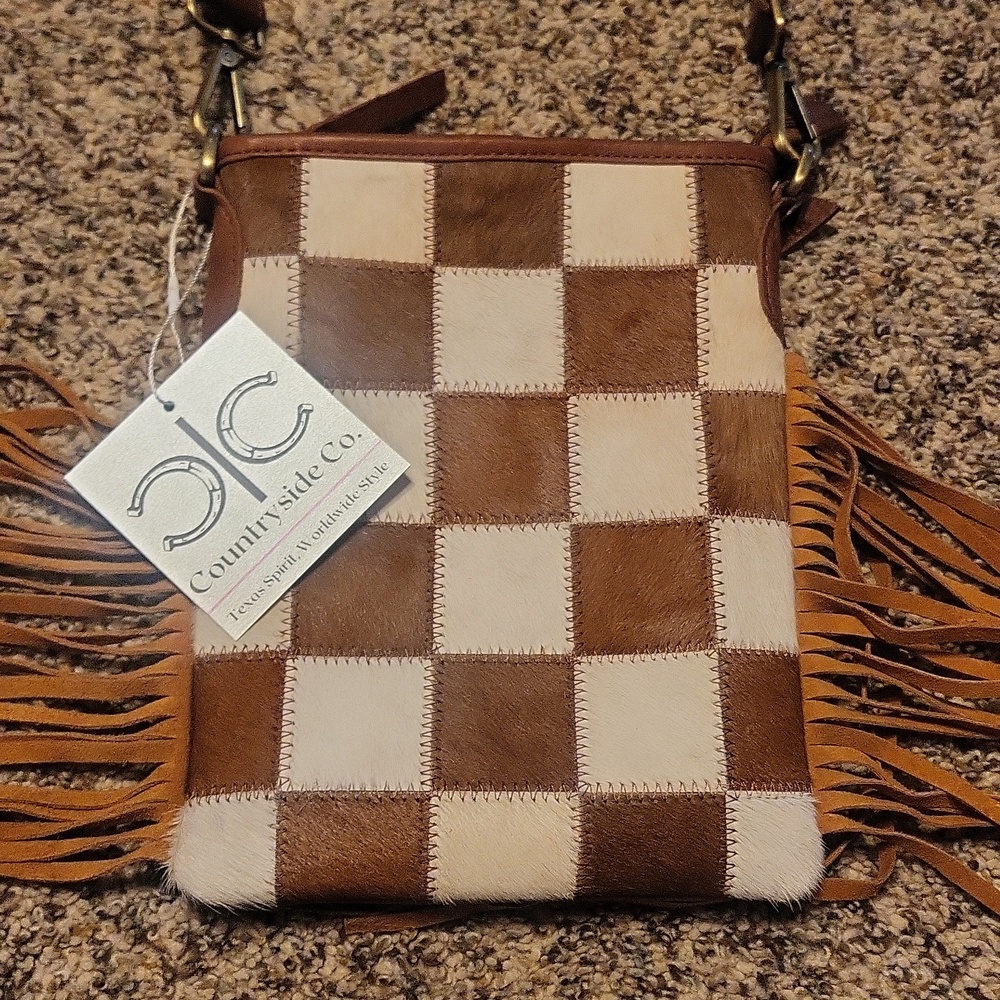 Countryside Co Stockdale Checkered Fringe Purse - Picture 11 of 12